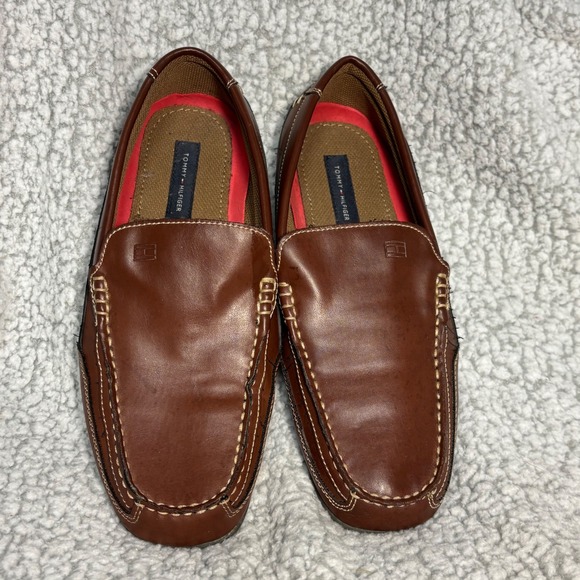 Tommy Hilfiger Other - Tommy Hilfiger Mens Dathan Brown Loafers Driving Shoes Wide Width 9W TMDATHAN-SC